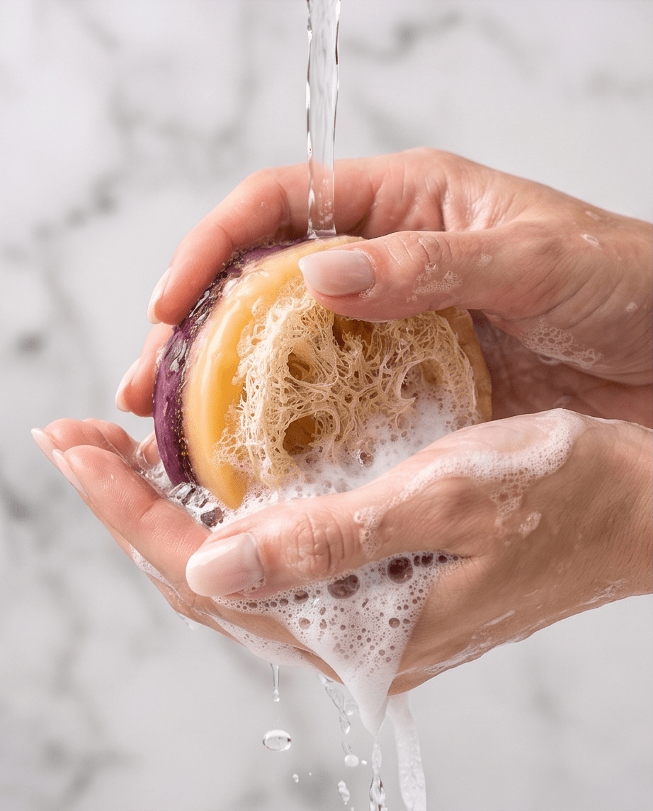Scrub Me Tender - Savon exfoliant à la crème glacée aux fraises 🍓