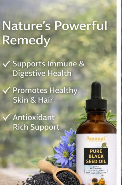 Pure Organic Black Seed Oil for Skin, Hair