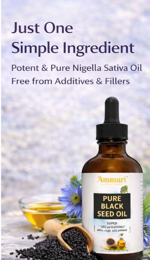 Pure Organic Black Seed Oil for Skin, Hair