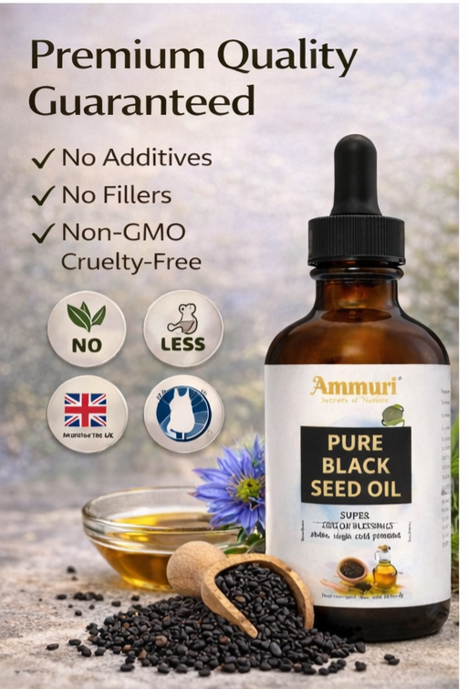 Pure Organic Black Seed Oil for Skin, Hair
