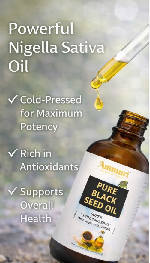 Pure Organic Black Seed Oil for Skin, Hair