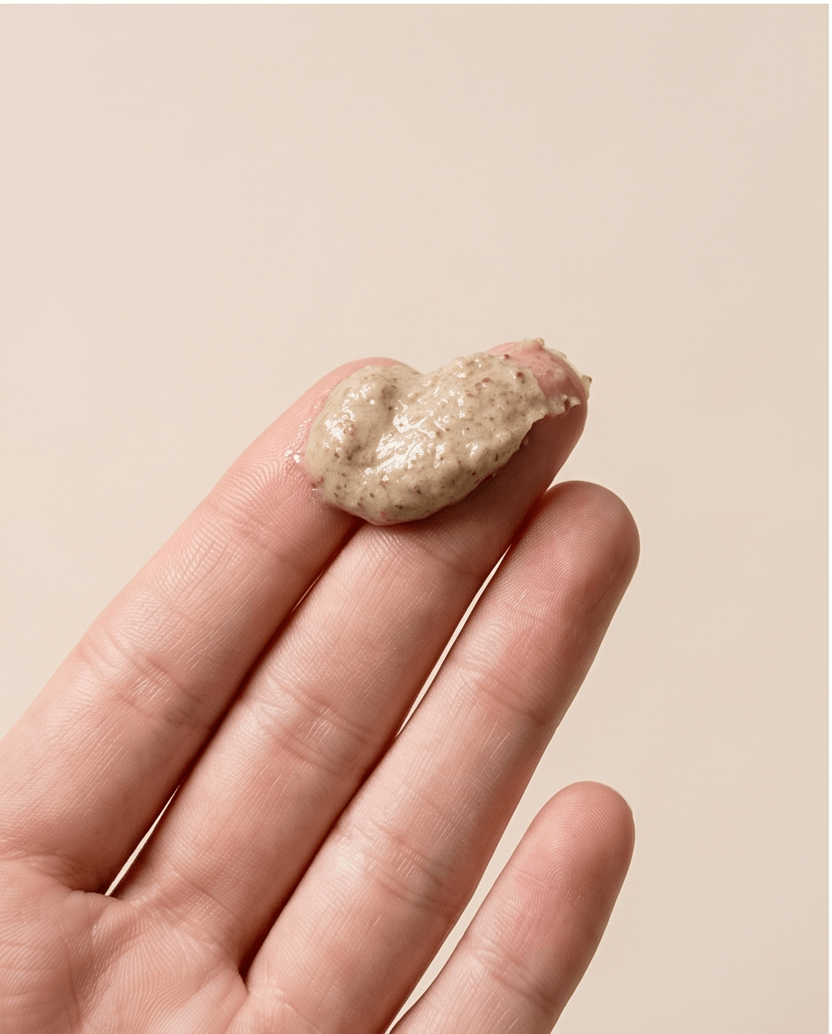 Gommage doux pour le visage à l'avoine et à la crème de coco