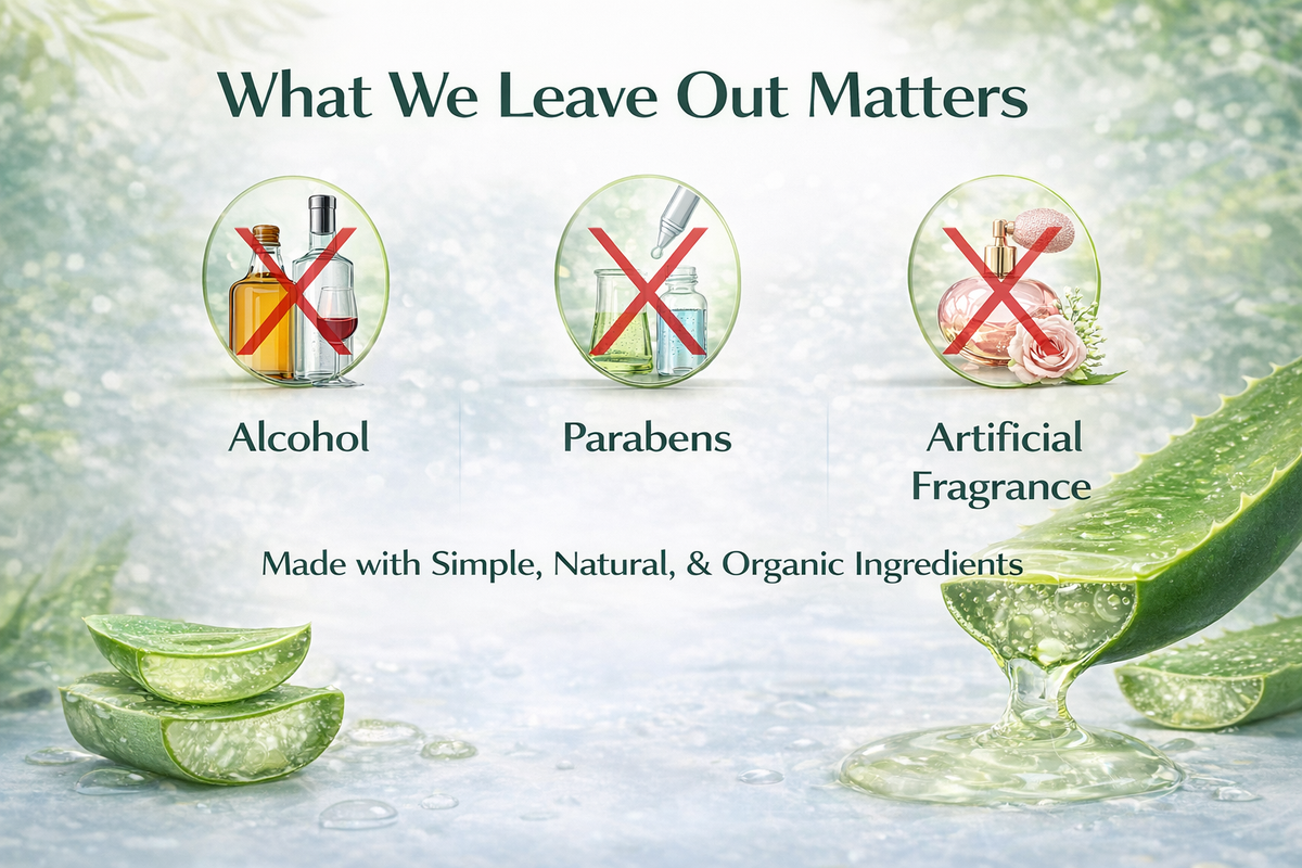 Organic Aloe Vera Gel 5 Pack for Hydration