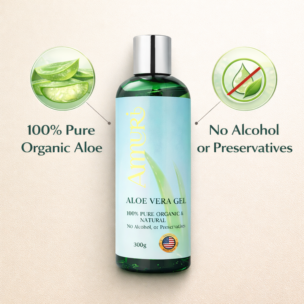 Organic Aloe Vera Gel 5 Pack for Hydration