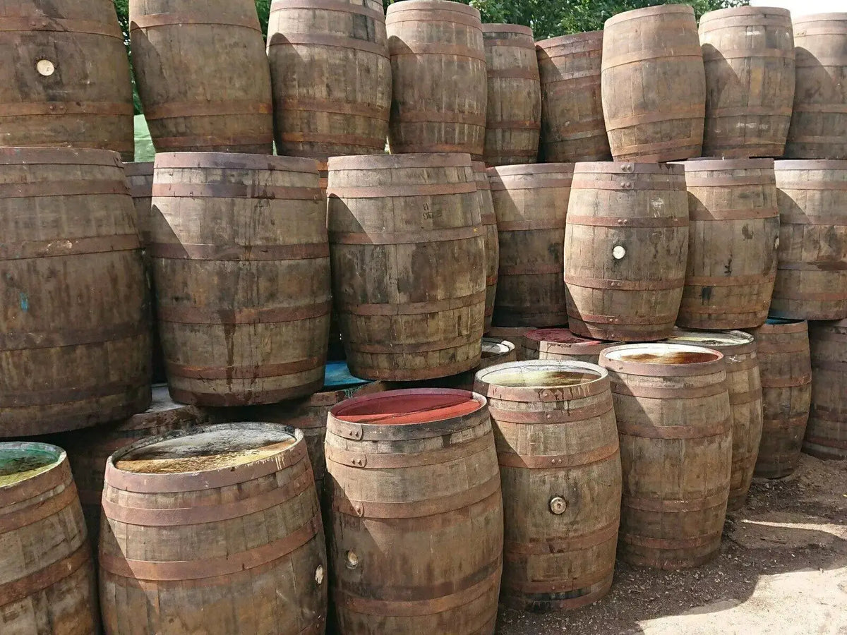 Recycled Solid Oak Barrel Whisky Outdoor/Indoor Garden 40 Gallon