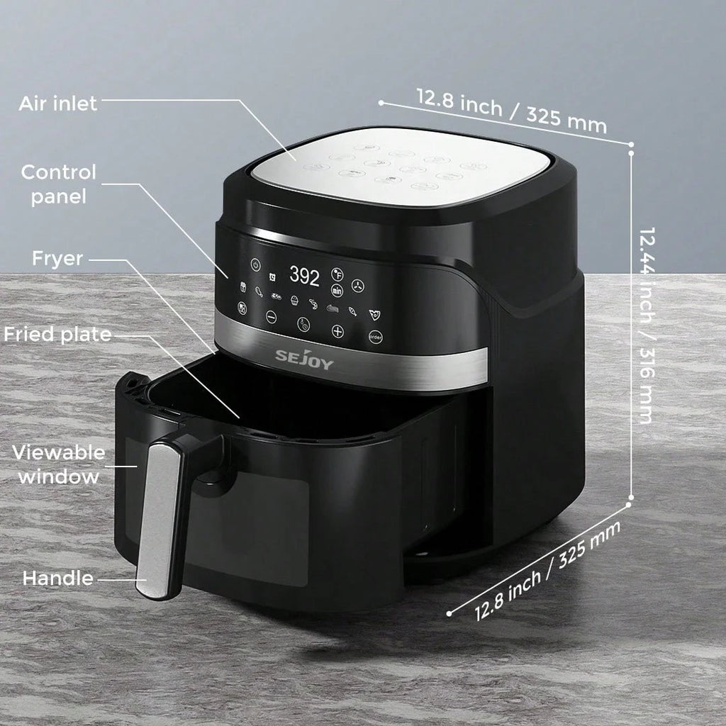 8 - in - 1 Air Fryer 5.5L 1500W - Digital Touchscreen