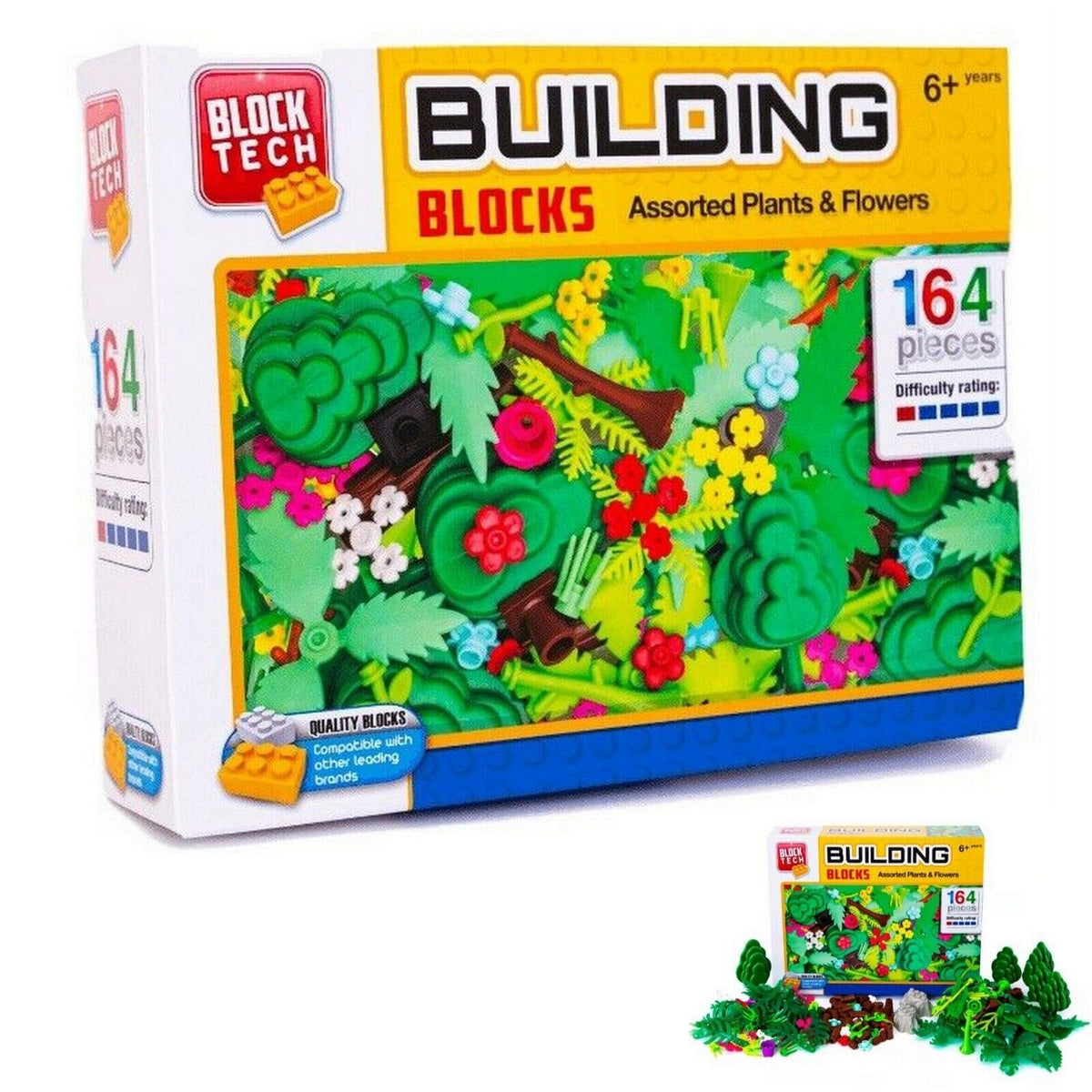 Building Blocks Plants & Flowers Construction Garden