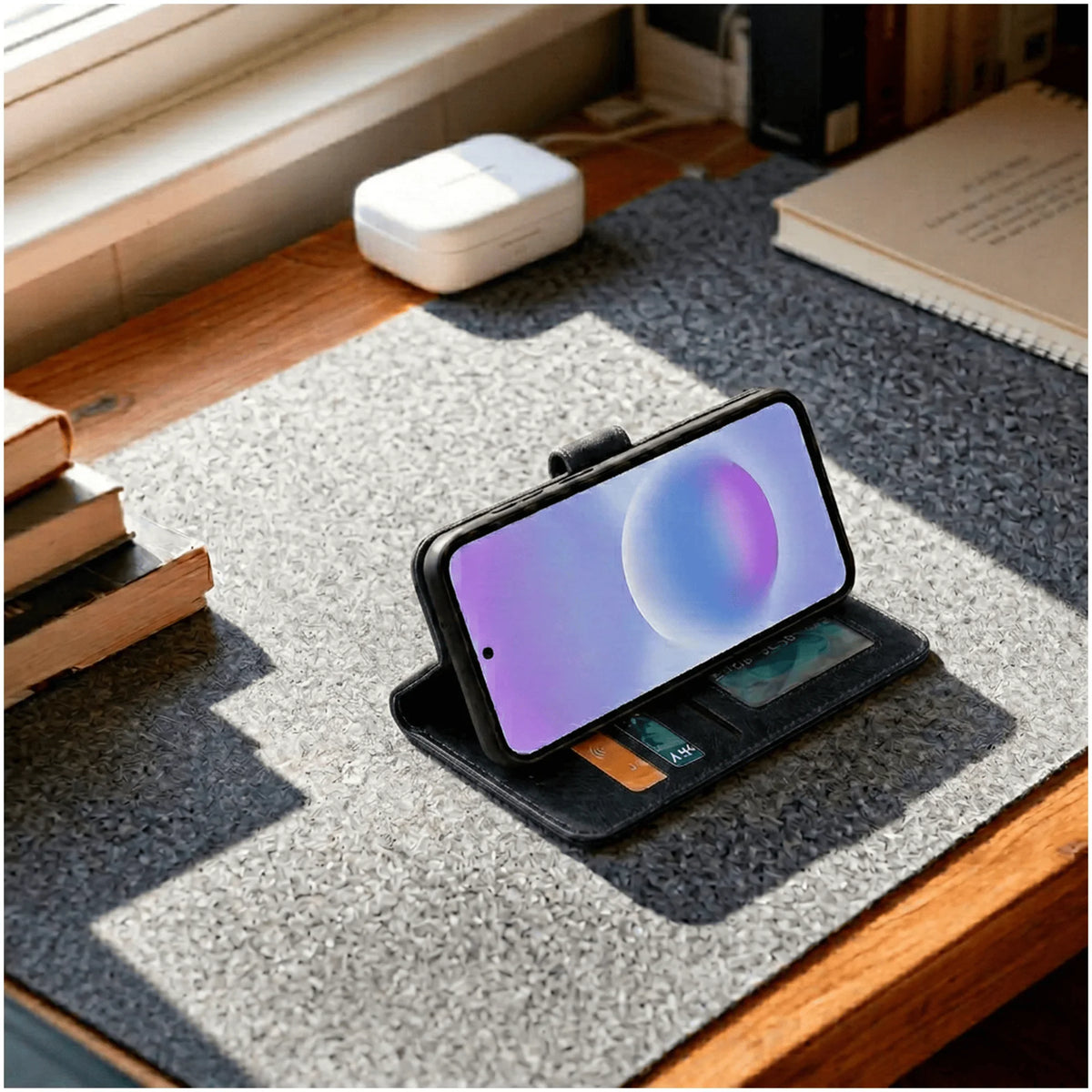 Samsung Galaxy A57 Book Flip Case Leather Wallet