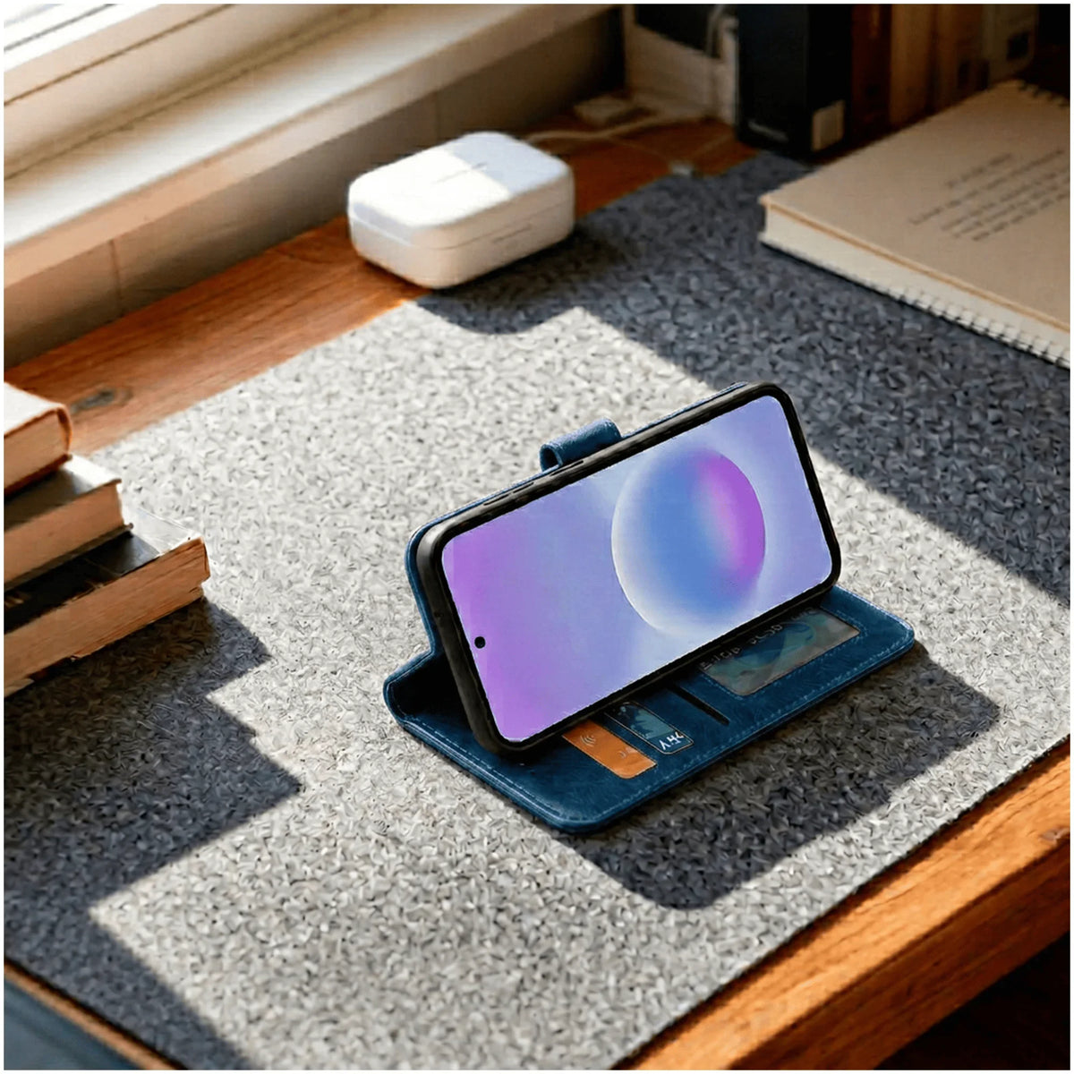 Samsung Galaxy A34 Book Flip Case Leather Wallet
