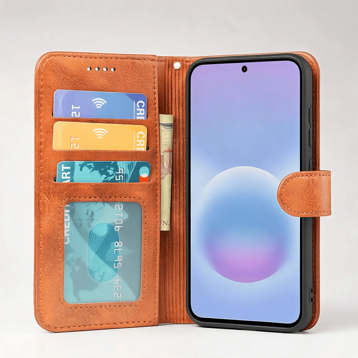 Samsung Galaxy A37 Book Flip Case Leather Wallet