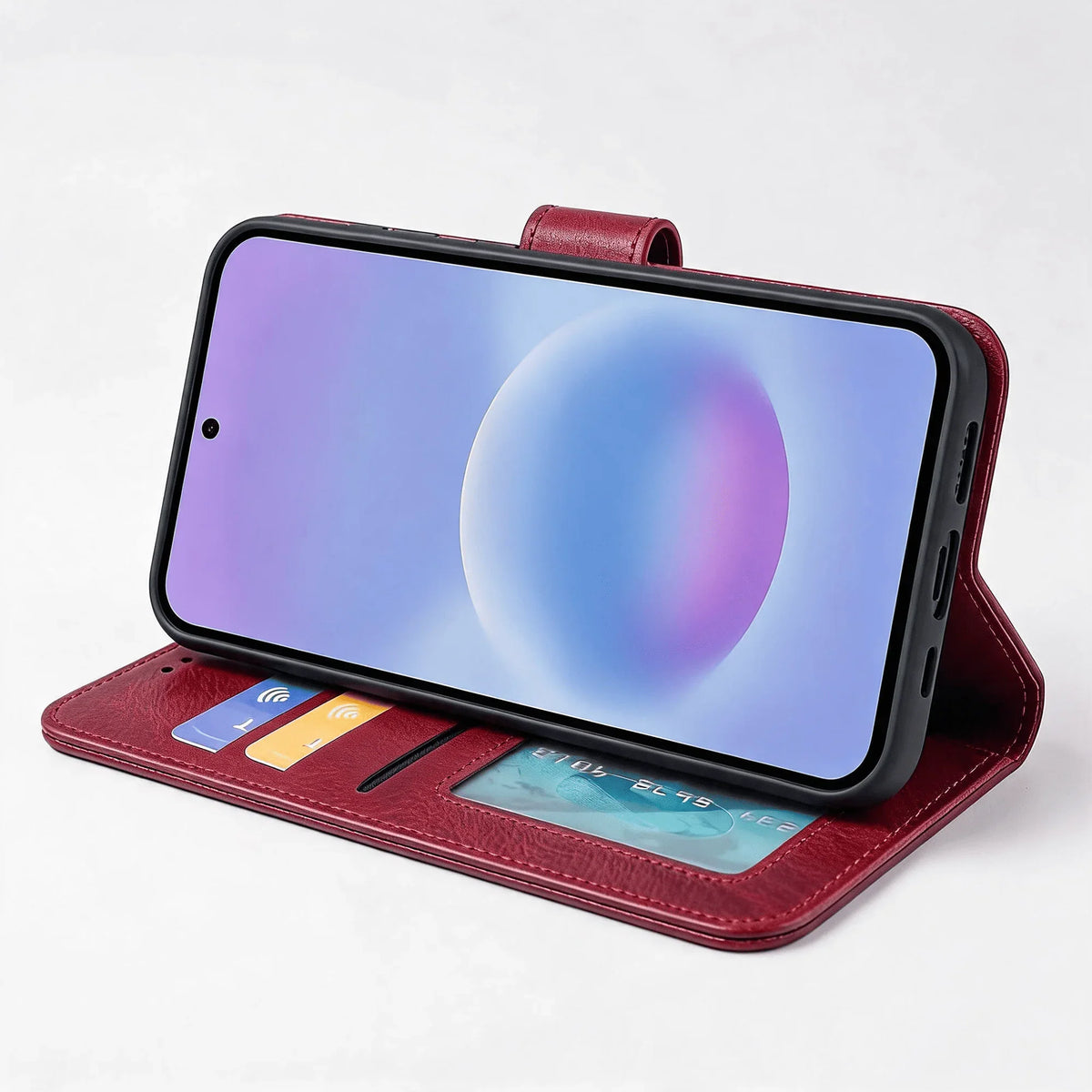 Samsung Galaxy A25 Book Flip Case Leather Wallet