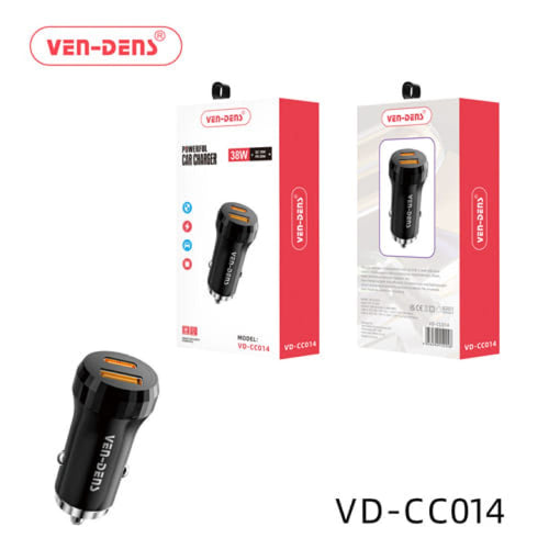 38W Dual Port Powerful Car Charger USB C + A