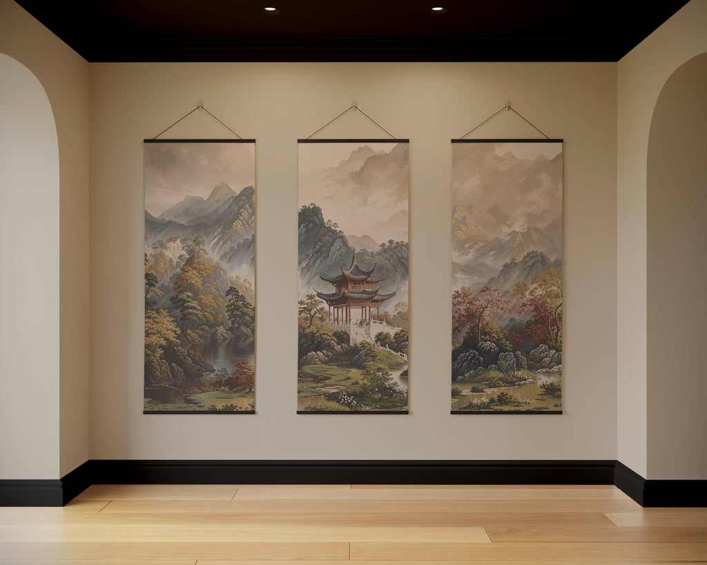 Tapisserie de jardin japonais