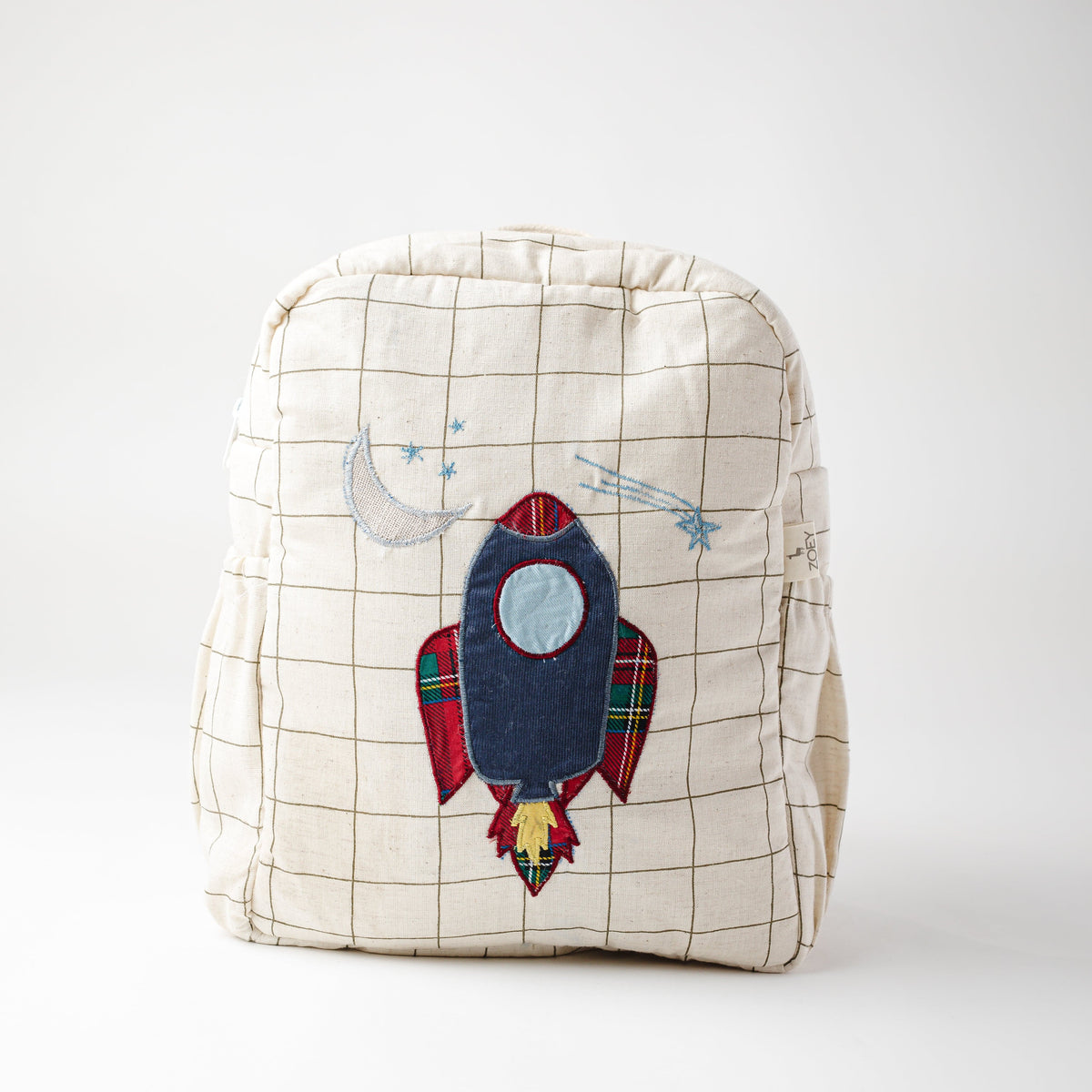 Chandrayaan Personalised School Bag, Hand - Embroidered