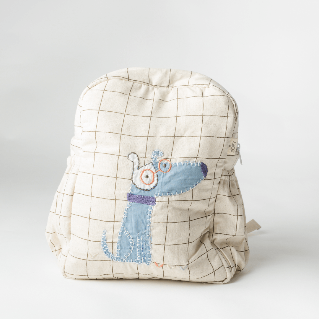Sac d'école personnalisé Curieux Ralph, brodé à la main