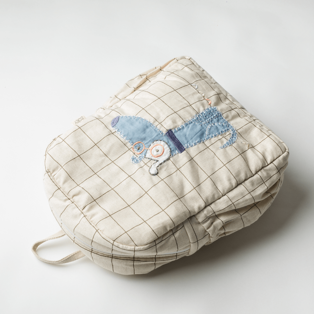 Sac d'école personnalisé Curieux Ralph, brodé à la main