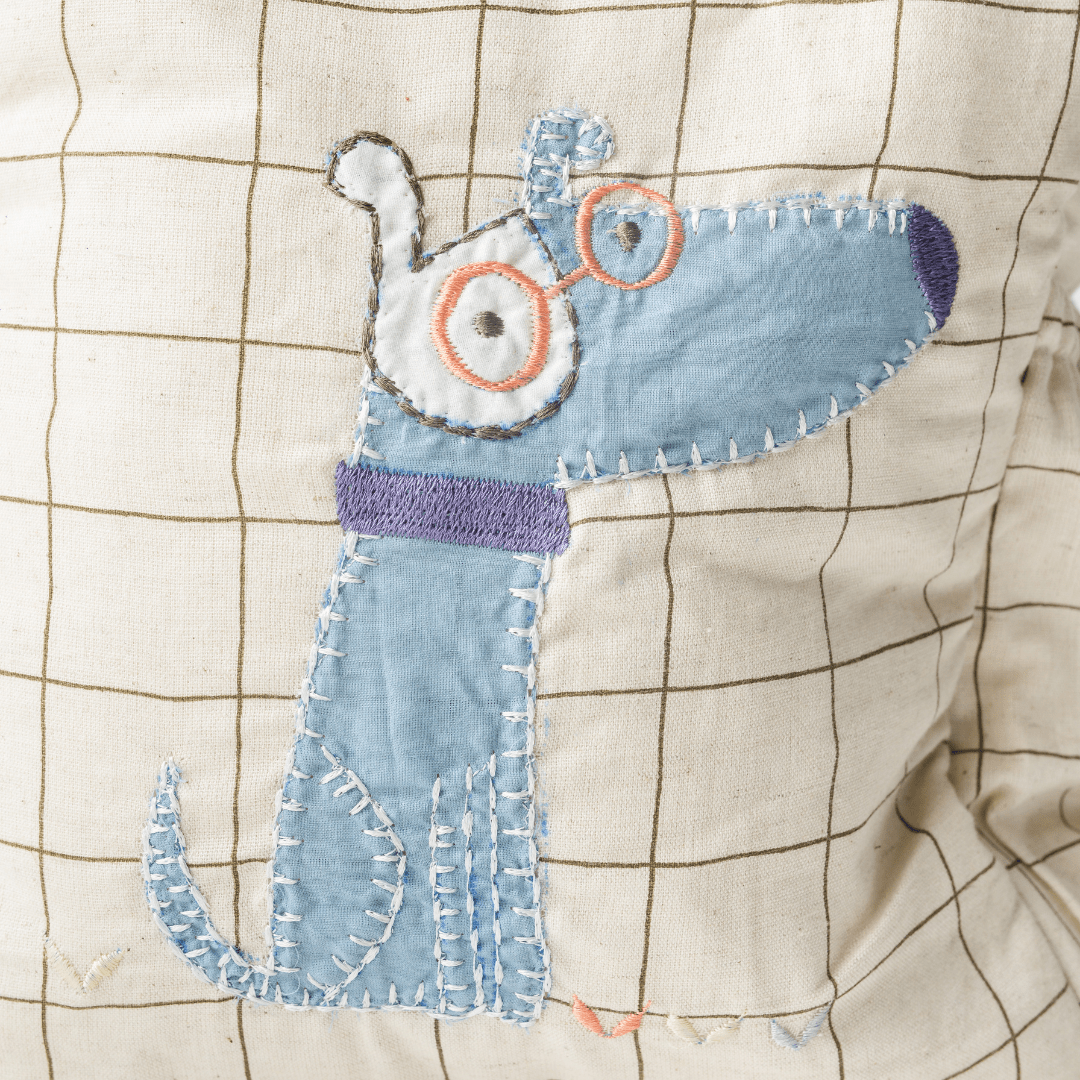 Sac d'école personnalisé Curieux Ralph, brodé à la main
