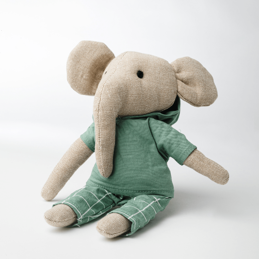 Lola & Lucas Elephant Toy | Heirloom Cotton Soft