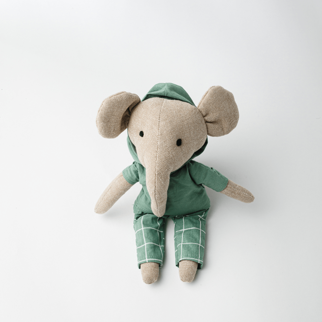 Lola & Lucas Elephant Toy | Heirloom Cotton Soft