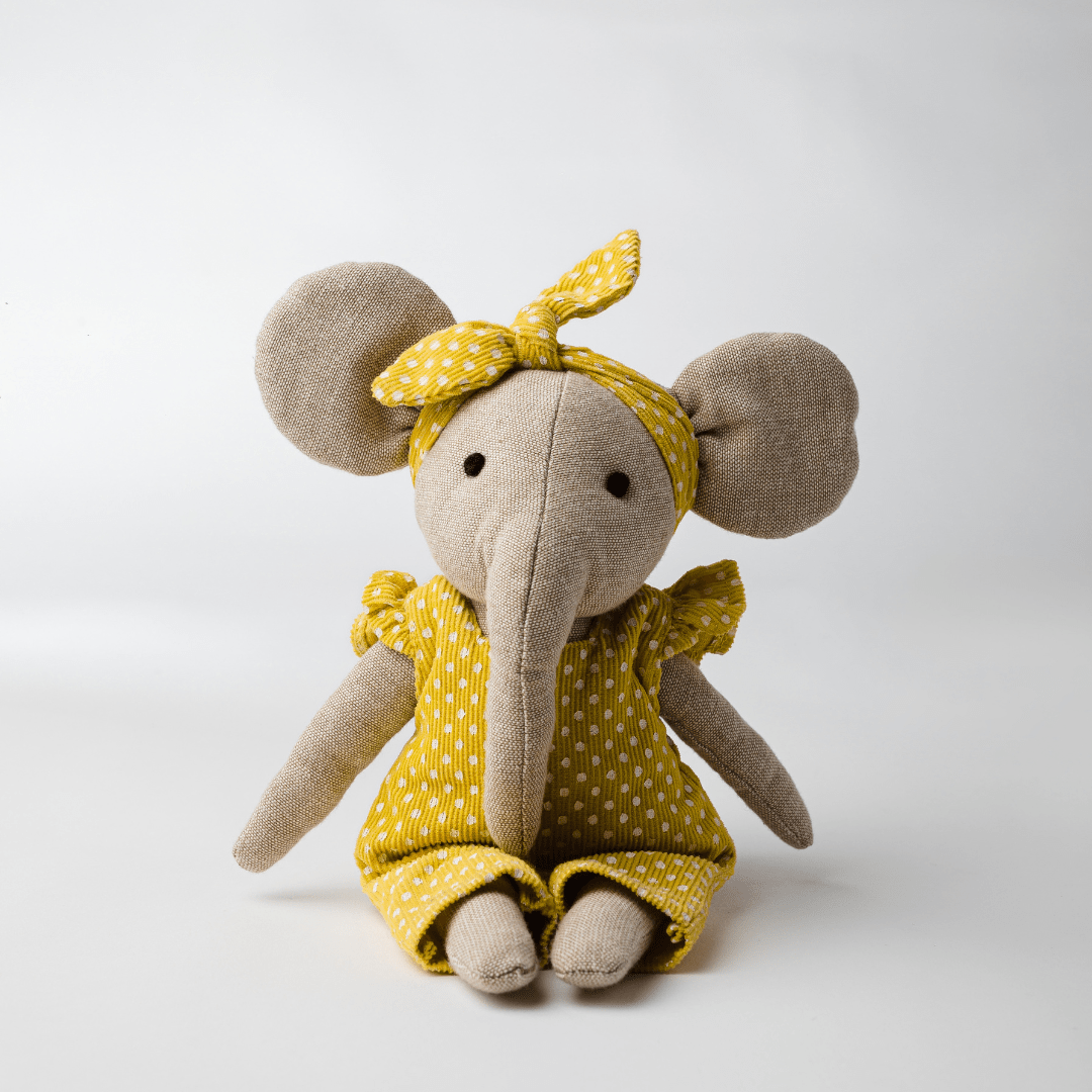 Lola & Lucas Elephant Toy | Heirloom Cotton Soft